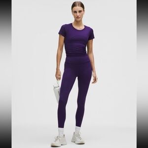 Dark Court Purple Lululemon Wunder Train High-Rise 28” legging with pockets nwt